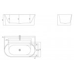 Ванна акриловая Belbagno BB409 Ванна акриловая Belbagno BB409